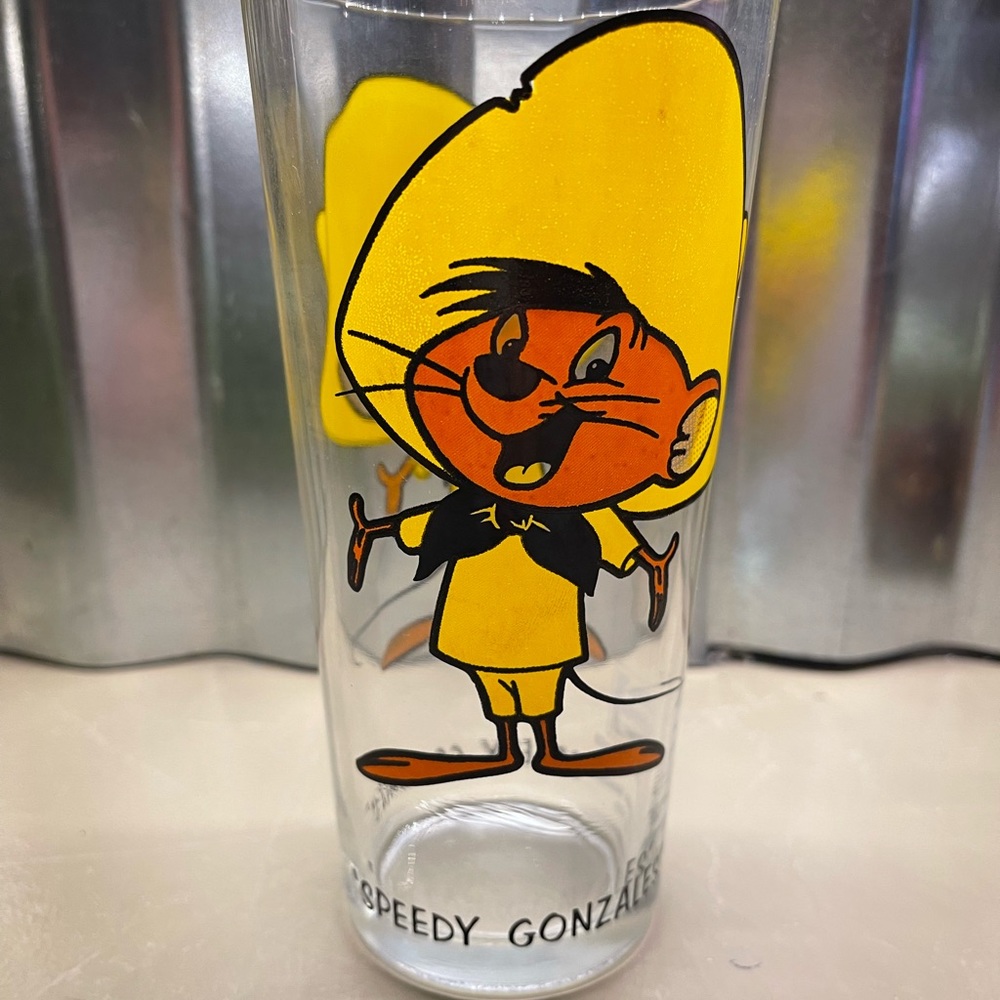 Speedy Gonzalez Pepsi glass from 1973